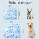 XCL Dog Cooling Mat Thicken Cooling Pad for Dog, Summer Dog Mat Foldable Washable, Endothermic& Waterproof, (QMAX>0.5), Breathable Ice Gel Sleep Mat for Dogs and Cats (20'' x 24''(Small), Ice Blue)