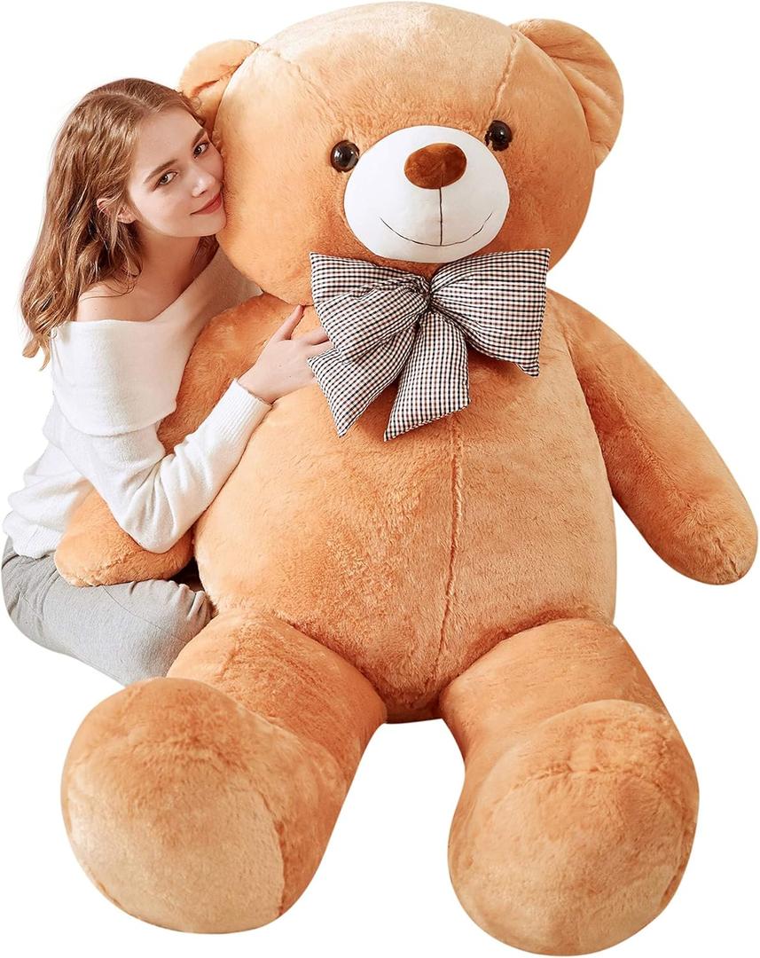 IKASA Giant Teddy Bear Plush Toy Stuffed Animals (Brown, 59 inches)