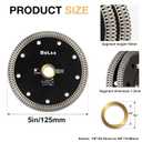5 inch Diamond Tiles Saw Blades 5" Dry Wet Cutter Angle Grinder Diamond Blades for Porcelain Tiles Ceramic Marble Granite 125mm 5PCS
