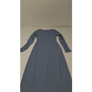 PUMIEY Women's Square Neck Long Sleeve Maxi Dress Ribbed Bodycon Dresses for Women Soft Lounge Dress
 M