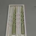 Twist Candlesticks Red Taper Candle,10inches Spiral Candles Long Tapered Candles Dripless Twisted Candlestick for Dinner Dining Table Wedding Festive Party,SM101-RED