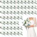 Scawim 50Pcs Artificial Peonies Flowers Bulk, 4’’ White Peonies Fake Flowers Heads for Table, Faux Silk Peony Arrangements for Wedding, Valentine, Engagement, Party, Coffee, Dining Decorations