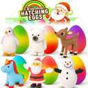 Christmas Gifts for Grandkids - Stocking Stuffers for Kids -6 Pack Christmas Hatching Eggs Toys Grow 600% -Funny Unique Xmas Gift Ideas Stocking Stuffer Presents for Toddler Kid Boys Girls 3-5 4-6 6-8