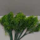 Artificial Plants Flowers Grass Shrubs 8 Pack No Fade Faux Plastic Flowers Outdoor for Farmhouse Garden Porch Patio Indoor Wedding Decoration Greenery Fake Plants uv Resistant