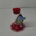 More Birds Bird Health+ Ruby Hummingbird Feeder, Glass Hummingbird Feeders for Outdoors, 4 Feeding Stations, 10 Ounces, Ruby Red