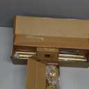 TONIAL Curtain Rods for Windows 48 to 84 Inch(4 to 7 ft), Telescoping Splicing 3/4 Single Rods 32 to 86 Inch Christmas Decorative Drapery Rod with Translucent Diamond Finial, Luxury Gold