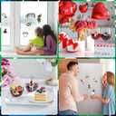 2 x iRugosa hapfyer 24 Pack Reusable Sticker Book Valentines Day Gifts for Kids, Mini Valentines Stickers Goodie Bag Stuffers, Activities Sticker Books Travel Toys Toddler Classroom Gifts