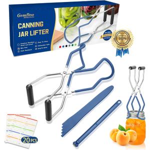 Canning Supplies Starter Kit Canner Tools for Water Bath and Pressure Canning Utensil Set includes Jar Lifter, Tongs, Funnel, Wrench, Lid Lifter for Beginners