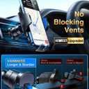 VANMASS Car Dashboard Phone Holder Universal Powerful Suction Cup Mount, Dash Windshield Air Vent Truck Stand Compatible with All Phones Black