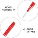 4 x Didiseaon 50 Pcs Interdental Brush for Braces, Disposable Braces Flossers Toothpick Teeth Flossing Head Oral Hygiene Flosser Toothpick Soft Cleaning Tool (1 Count (Pack of 1), Red)