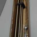 Double Curtain Rods with Aluminum Bouquet Brackets and Finials, Gold Curtain Rods for Windows 72-144'',1''Front and 5/8''Back Double Drapery Rods for Blackout and Sheer Curtain Panels (Antique Bronze)