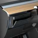 Topfit Dashboard Organizer for Tesla Model Y Model 3 Multifunctional Storage Box Sunglasses Phone Holder Glove Box Organized Accessories for Tesla Model Y/3 2017-2024.