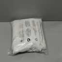 Aquazolax Small Door Sheer Window Curtains Panel - Voile Rod Pocket Transparent Half Curtain for French/Front Glass Door Windows with Tieback - 1 Panel, 25W x 40L, White