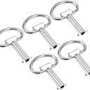 uxcell Electrical Cabinet Key 5mm Hole Zinc Alloy Water Meter Box Safety Key 54x40mm 5Pcs