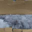 Cozy Bliss Faux Fur Throw Blanket for Couch, Fuzzy Soft Plush Thick Bubble Blanket for Sofa Bedroom Living Room, 60 * 80 Inches Light Grey