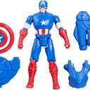 Marvel Epic Hero Series Battle Gear Captain America Action Figure, 4-Inch, Avengers Super Hero Toys for Kids Ages 4 and Up