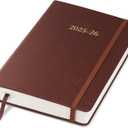Wykeham's Executive 2025-26 Daily Journal Planner  Mid-Year Academic Diary (Conker, 8.5"5.5")