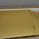 5-Tier Storage Shelf with Wheels Foldable Expandable Adjustable Gold