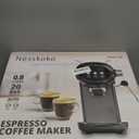 Espresso Machine with Steam Milk Frother Semi Automatic 20 Bar Compact Black with Toggle Switch for home Cafetera Espresso, Latte, Cappuccino, Americano, Macchiato