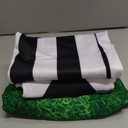 Buryeah 3 PCS Soccer Themed Disposable Plastic Tablecloths 54 x 108 Inches 12 pcs Inflatable Beach Balls 1pcs Goal Supplies for Soccer Tailgate Sports Party Rectangular Day Decorations (Football Style)