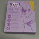 Bikini Trimmer for Women,5in1 Electric Razors for Women,Electric Shaver for Women's,IPX7 Waterproof Trimmer for Men Legs,with 5 Replaceable Blade Heads,USB Recharge Dock（Purple）