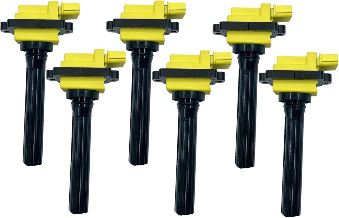 HIGH PRFORMANCE IGNITION COIL H1267A-Y UF237 33410-77E20 UF547 SET OF 6 COMPATIBLE WITH Chevrolet Tracker Suzuki Aerio Esteem Grand Vitara Sidekick Vitara XL-7 1.8 2.0 2.3 L4 2.5 2.7 V6