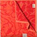 SOFE H&L | Playa Velour Large Beach Towel Pack of 1 (35 x 70) Flowers - Orange | Thick, Premium, Fade Resistant, Durable | Luxury Resort Quality Pool Towel, Turkish Beach Towel with Shoulder Strap Orange - Flowers