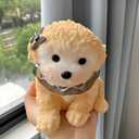 Extra-Large Taba Squishy Dog, Big Squishy Dog Stress Relief Toy for Adult/Kids, Cute & Soft Dog Design, Perfect Squeeze Toys Gift for Relaxation and Fun Party Favor (Cream Color B)