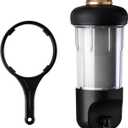 iSpring WSP50J Reusable Whole House Spin-Down Sediment Water Filter, Upgraded Jumbo Size, Large Capacity, 50-Micron Flushable Prefilter Filtration, 1" MNPT + 3/4" FNPT, Lead-Free Brass