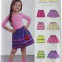 New Look Sewing Pattern UN6409A Autumn Collection Child's Pull-On Skirts Sewing Patterns, A (3-4-5-6-7-8)