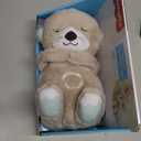 FISHER-PRICE BABY Toy Soothe 'n Snuggle Otter Portable Plush Sound Machine with Music Lights & Breathing Motion for Newborns 0+ Months