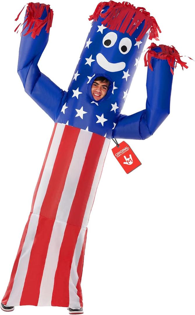 Morph Wacky Waving Inflatable Tube Guy, Inflatable Costume Adult, Halloween Costumes for Adults