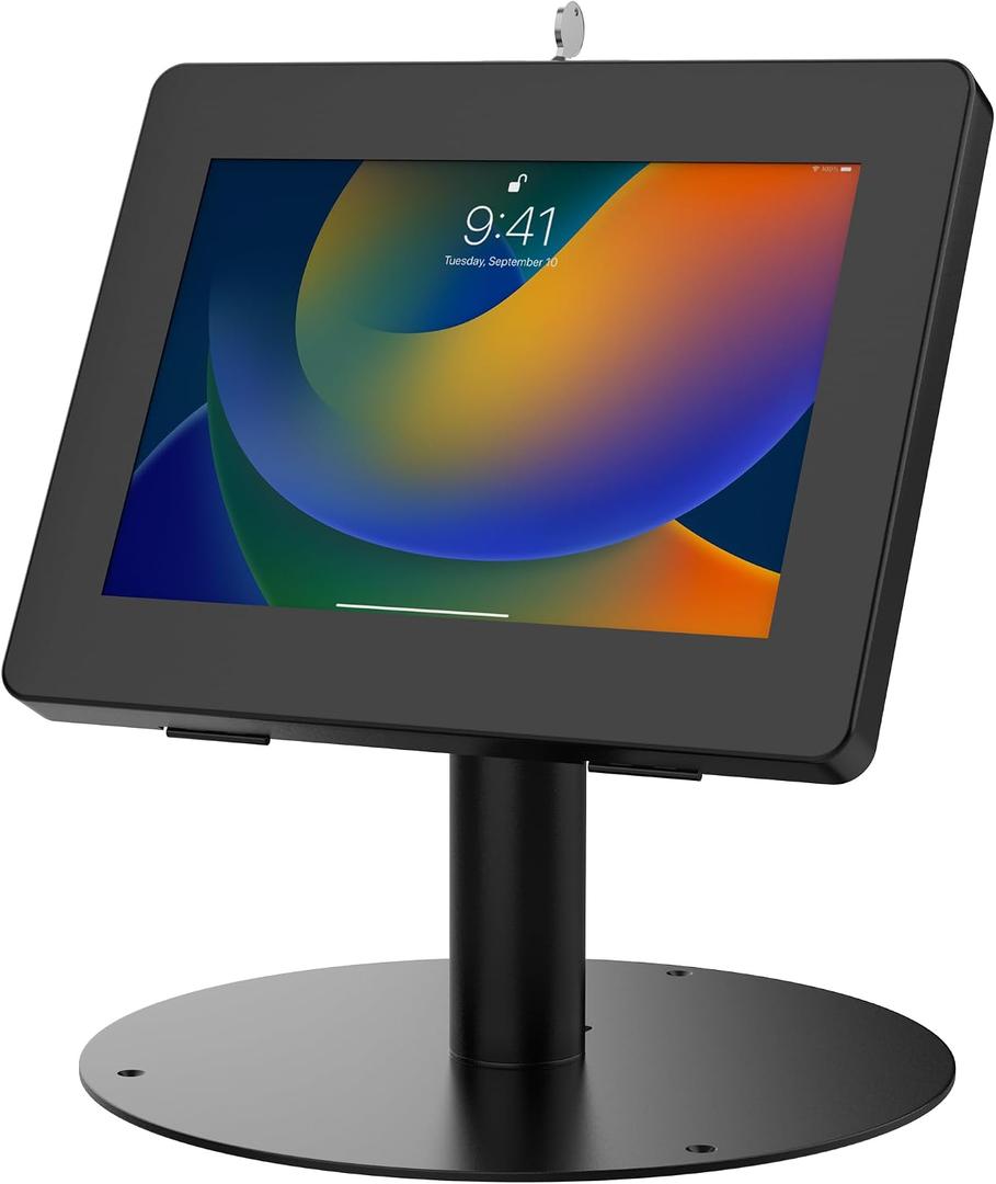 Premium Retail POS Stand CTA Upscale Tablet Kiosk Stand with 360 Rotation & Locking for iPad 11 (A16) - Pro 11-inch M4 - Air 11-inch M3- iPad 10th Gen - Galaxy Tab & More Tablets