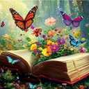 Jigsaw Puzzle 500 Pieces,Flowers Book 500 Piece Puzzles for Adults Kids Seniors Recycled Cardboard Adult Jigsaw Puzzle 500 Piece Family Activities Great Gift for Family and Friends 20.5 * 15 Inch