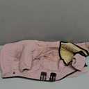 Lotus Warm Dog Coat, Double Layers, Windproof, Waterproof, Reflective, Pink, L (back 15"), Lotus Pink