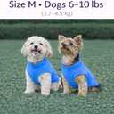 JACKO & CO - Fleece Vest Dog Sweater with Leash Ring - Soft, Warm & Lightweight Pullover Coat for Small & Medium Dogs, Puppies & Cats - Cozy Fall/Winter/Spring Pet Jacket (Blue, Medium 6-10lbs)