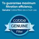 Cobbe 2 Pack Replacement Filters for Handheld Shower Head - Water Softener Filters Beads for Hard Water - Remove Chlorine - Reduces Dry Itchy Skin (CF1101)
