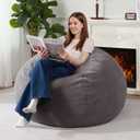 Homguava 4FT Bean Bag Chair for Adults,Teardrop Beanbag Chair with Handle