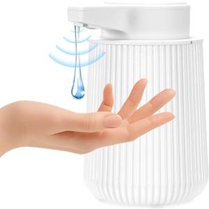 Automatic Soap Dispenser Liquid Touchless, 9 Oz Hand Soap Dispenser with Adjustable Volume for Kitchen, Dish, Bathroom, White