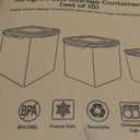 VERONES Large Tall Airtight Food Storage Containers, 10 PACK Plastic Airtight Kitchen & Pantry Organization, Ideal for Flour & Sugar Plastic Canisters with Labels (Black)