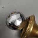 1 Pack Gold Door Knobs Crystal Door Knob Passage Door Knob for Hall and Closet Glass Matte Black Zinc Alloy