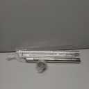 Closet Rod, 17 to 51 Inch Closet Rod for Rugged Durability, 1.3 Inch Diameter Heavy Duty Closet Rods for Hanging Clothes, Splicing Adjustment, Premium Metal Silver Closet Poles for Wardrobes