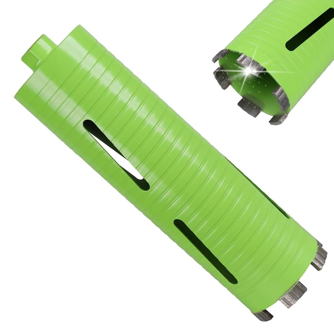 3 1/2 Inch Dry Core Drill Bit, 10" Drilling Depth, 5/8"-11 Threaded Core Bits for Concrete, Laser Welded Diamond Core Bit for Masonry Reinforced Concrete Brick