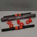 Dumbbell-Handle-set for 1inch Wide Weight Plates Dumbbell Bars, Durable Threaded Barbell Handles Adjustable Weightlifting Accessories for Training Sport Workout Gym (13.77inch)