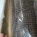 Outdoor Roller Shade, Exterior Cordless Patio Roll Up Blinds with Splicing Design, Cordless Shade Cloth Roll Blinds for Porch Gazebo Pergola Balcony Backyard (8' W x 6' H, Mocha)