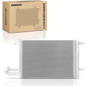 A-Premium Air Conditioning A/C Condenser Compatible with Volkswagen Jetta 2005-2010, Golf 2010-2014, GTI 2006-2014, Rabbit 2006-2009 & Audi A3/TT/TTS Quattro, Replace# 1K0820411D