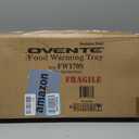 OVENTE Electric Warming Tray with Adjustable Temperature Control, Compact Food Warmer & Server for Buffets, Parties, Events, and Dinners, Cool-Touch Handles, Stainless Steel, Silver FW170S