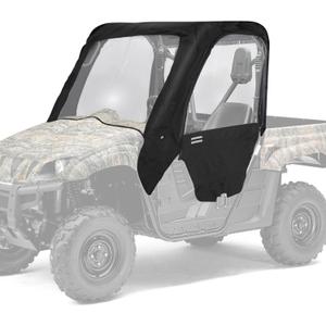KEMIMOTO UTV Soft Upper Doors Cab Enclosure Compatible with Rhino 450/660/700 with Half Door, UTV Cab Enclosure Mirror Side Hole PVC Heavy-Duty 900D Windshield Rear Windshield