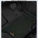 Floor Mats Custom Fit for Ford F150/F-150 2025 2015-2024 SuperCrew Cab (Includes 22-24 Lightning Models) All Weather TPE Rubber Floor Liners Anti-Slip Full Set for Ford F-150 2025 Accessories