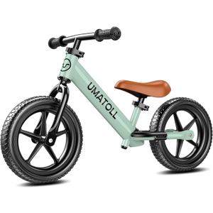 Umatoll Toddler Balance Bike for 2-5 Year Old, Adjustable Kids Toy Bicycle, Gift for Ages 2-3 Girls Boys (Green)
